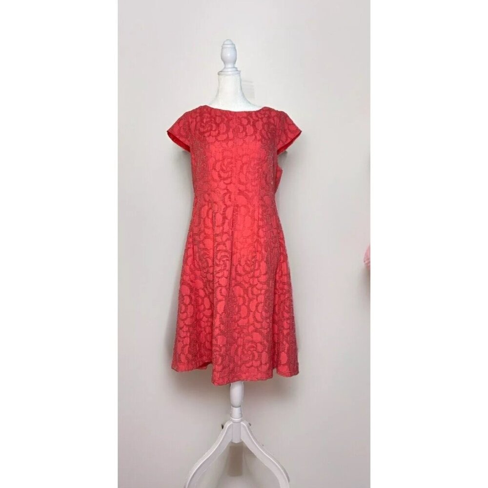 Christopher & Banks A-line Dress Sz 14 Pink Fully Lined